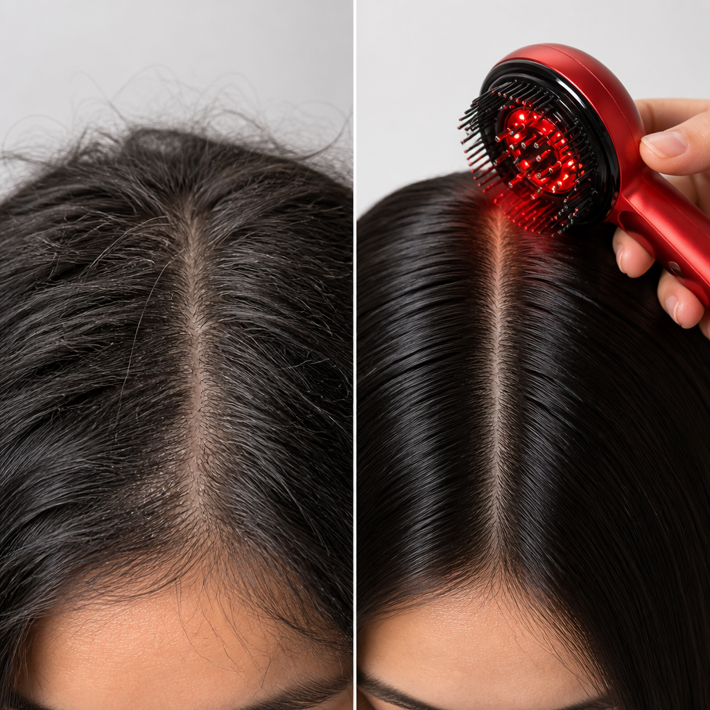 Brosse Massante Lumière LED